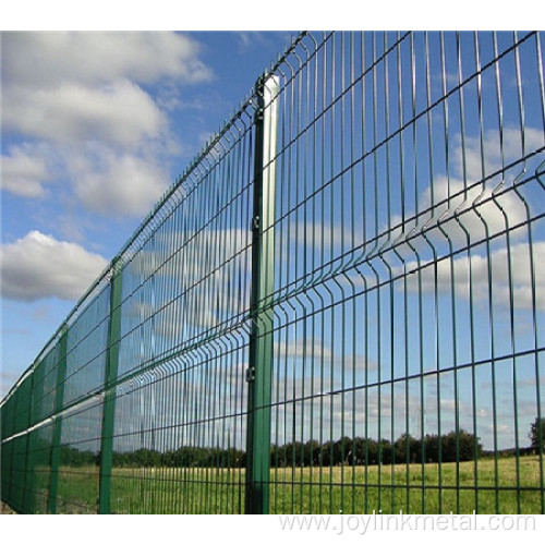 coated 3D curved welded mesh fence